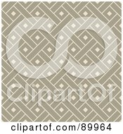 Poster, Art Print Of Seamless Beige Crosshatch Pattern Background