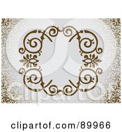 Poster, Art Print Of Decorative Invitation Border And Frame With Copyspace - Version 9