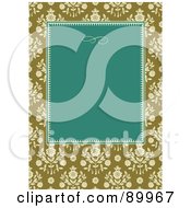 Poster, Art Print Of Daisy Patterned Invitation Border And Frame With Copyspace - Version 1