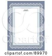Poster, Art Print Of Decorative Invitation Border And Frame With Copyspace - Version 6