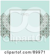 Poster, Art Print Of Crest Pattern Invitation Border And Frame With Copyspace - Version 3