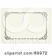 Royalty Free RF Clipart Illustration Of A Decorative Invitation Border And Frame With Copyspace Version 11