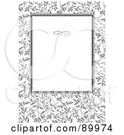 Poster, Art Print Of Daisy Patterned Invitation Border And Frame With Copyspace - Version 4