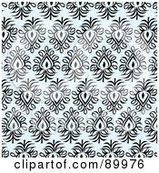 Royalty Free RF Clipart Illustration Of A Seamless Floral Pattern Background Version 3
