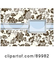 Poster, Art Print Of Floral Invitation Border And Frame With Copyspace - Version 8