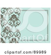 Poster, Art Print Of Floral Invitation Border And Frame With Copyspace - Version 2