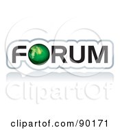 Green Globe As The O In Forum