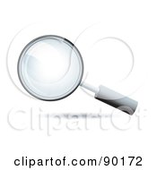 Royalty Free RF Clipart Illustration Of A 3d Magnifying Glass Search App Icon