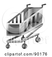 3d Chrome Shopping Cart App Icon