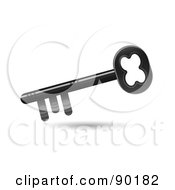 Royalty Free RF Clipart Illustration Of A 3d Skeleton Key Login App Icon