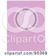 Royalty Free RF Clipart Illustration Of A Purple Background With A Blank Circle Design