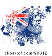 Poster, Art Print Of Grungy Distressed Australian Flag