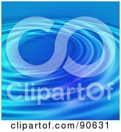 Royalty Free RF Clipart Illustration Of A Blue Rippling Water Background 2