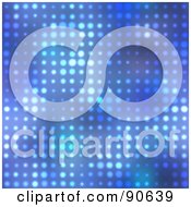 Poster, Art Print Of Blue Halftone Background