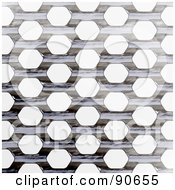 Metal Grate Background Over White