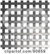 Poster, Art Print Of Metal Weave Over White
