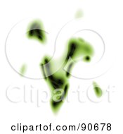 Poster, Art Print Of Green Cell Background On White