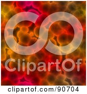 Poster, Art Print Of Red And Orange Cell Pattern Background