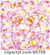 Poster, Art Print Of Glowing Cell Pattern Background