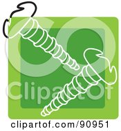 Royalty Free RF Clipart Illustration Of A Green Screws App Icon