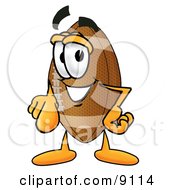 Poster, Art Print Of Football Mascot Cartoon Character Pointing At The Viewer