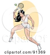 Poster, Art Print Of Sexy Pinup Tennis Player Woman
