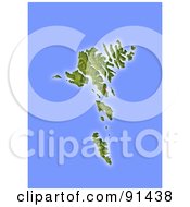 Poster, Art Print Of Shaded Relief Map Of Faroe Islands