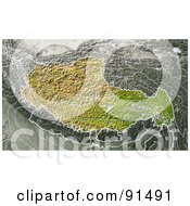 Poster, Art Print Of Shaded Relief Map Of Tibet