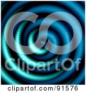 Poster, Art Print Of Blue Swirl Vortex Background