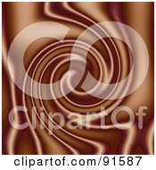 Royalty Free RF Clipart Illustration Of A Chocolate Mocha Swirl Background by Arena Creative