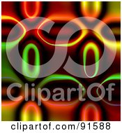 Poster, Art Print Of Funky Colorful Background With Pill Shapes