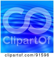 Royalty Free RF Clipart Illustration Of A Rippling Surface Of Blue Water