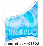 Royalty Free RF Clipart Illustration Of A Blue And White Fractal Spiral Background