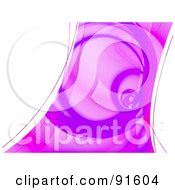 Poster, Art Print Of Purple And White Fractal Spiral Background
