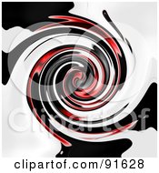 Poster, Art Print Of Red White And Black Cow Swirl Background