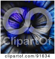 Poster, Art Print Of Blue And Gray Swirling Tunnel