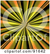 Royalty Free RF Clipart Illustration Of A Yellow And Orange Zoom Burst by Arena Creative