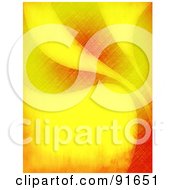 Royalty Free RF Clipart Illustration Of A Grungy Orange Swoosh Background