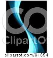 Poster, Art Print Of Blue Swoosh Background