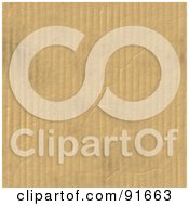 Royalty Free RF Clipart Illustration Of A Background Of Corrugated Cardboard by Arena Creative