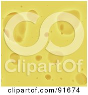 Royalty Free RF Clipart Illustration Of A Background Resembling Yellow Cheese