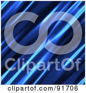 Poster, Art Print Of Background Of Diagonal Blue Flames