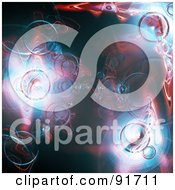 Poster, Art Print Of Blue And Pink Plasma Blob Background