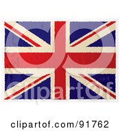 Distressed Grungy Flat Aged British Flag