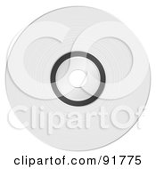 Royalty Free RF Clipart Illustration Of A Shiny Silver CD by michaeltravers