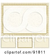 Poster, Art Print Of Digital Collage Of Certificate Borders - 3