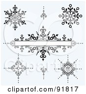 Poster, Art Print Of Digital Collage Of Black And White Iron Burst Design Elements And A Text Box Over Gray