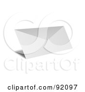 Royalty Free RF Clipart Illustration Of A Letter Sized 3d White Envelope