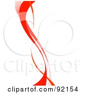 Background Of Red Swooshes On White
