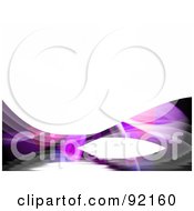 Royalty Free RF Clipart Illustration Of A Background Of Fractal Swooshes Over White